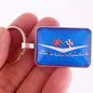 Vintage Chevy Impala Chrome Trunk Hood Emblem Badge 1" x 1.25" Keychain