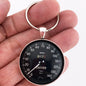 Vintage Jaguar XK-120 140 MPH Speedometer Gauge 1.2" Diameter Keychain