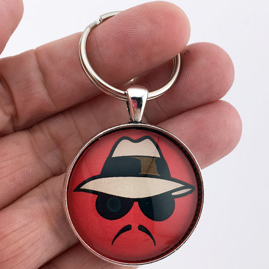 Lowrider Low Low Logo Emblem Badge 1.2" Diameter Keychain