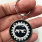 Vintage Mercury Cougar Emblem Badge Logo 1.2" Diameter Keychain