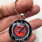 Vintage Mercury Cougar XR7 Grille Emblem Badge Logo 1.2" Diameter Keychain
