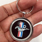 Ford Mustang Pony Emblem Wheel Center Cap 1.2" Keychain
