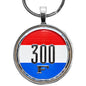 Vintage Chrysler 300 F Emblem Badge Ornament Logo 1.2" Diameter Keychain