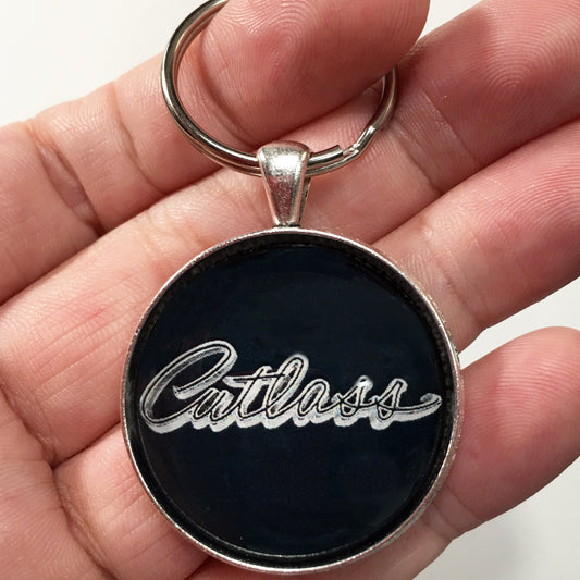 Vintage Oldsmobile 1960's Cutlass Emblem 1.2" Diameter Keychain