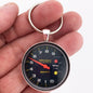 Vintage Pro Comp 8K Tachometer Gauge 1.2" Diameter Keychain