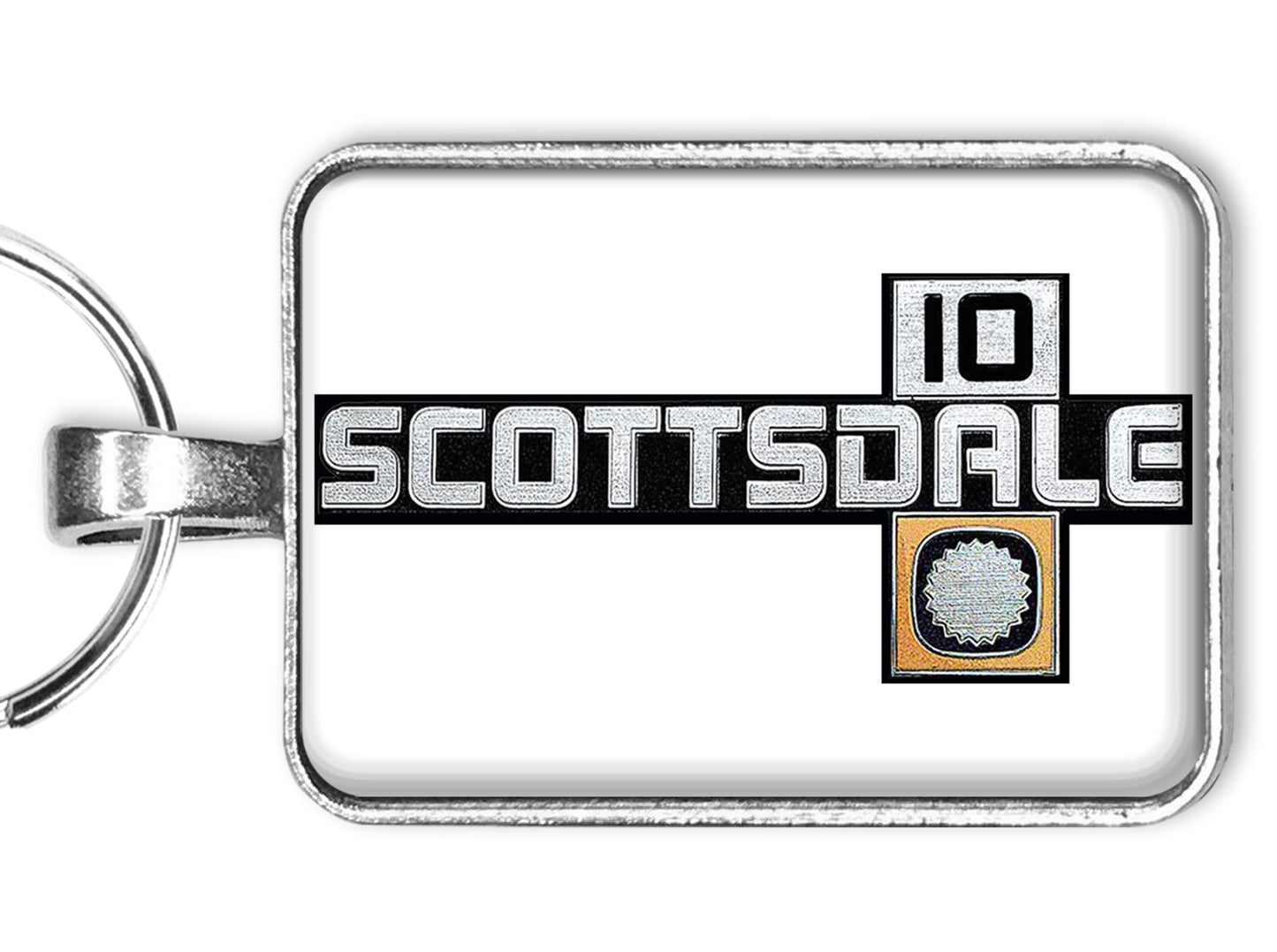 Vintage Chevrolet Scottsdale 10 Fender Emblem 1 x 1.25 Keychain