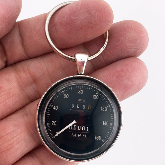 Ford Mustang Smith's Cobra 160 MPH Speedometer 1.2" Keychain