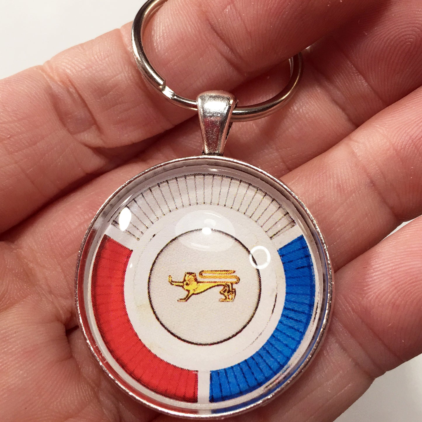 Vintage Ford Thunderbird Emblem Badge Logo 1.2" Diameter Keychain