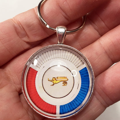 Vintage Ford Thunderbird Emblem Badge Logo 1.2" Diameter Keychain