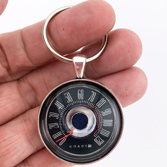 Ford Thunderbird 120 MPH Speedometer Gauge 1.2" Diameter Keychain