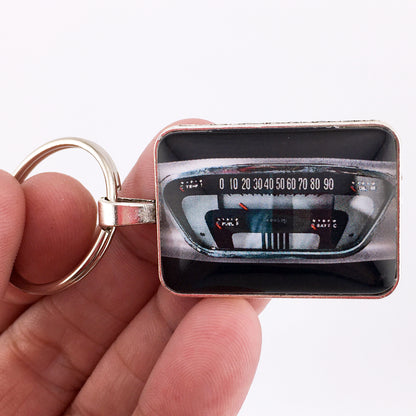 1953-1955 Ford F100 Truck 90 MPH Speedometer Gauge 1" x 1.25" Diameter Keychain