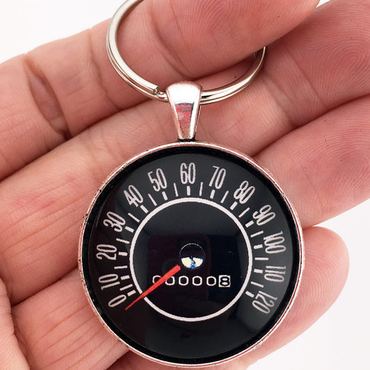 Vintage Chevy Nova 1962-1964 II 120 MPH Speedometer 1.2" Diameter Keychain
