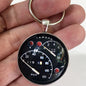Vintage Yamaha 1960s YM1 Motorcycle 120 MPH Speedometer Gauge 1.2" Diameter Keychain