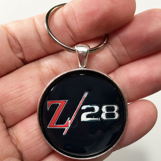 1968-1969 Chevrolet Camaro Z28 Chrome Emblem Badge 1.2" Keychain