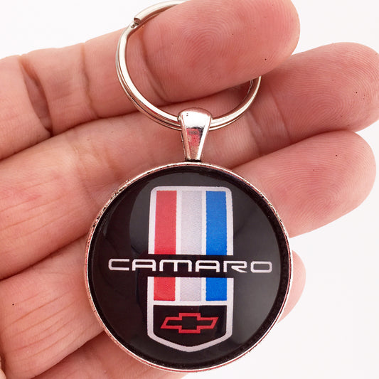 Chevrolet Camaro Red Bowtie Emblem Badge 1.2" Keychain