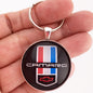 Chevrolet Camaro Red Bowtie Emblem Badge 1.2" Keychain
