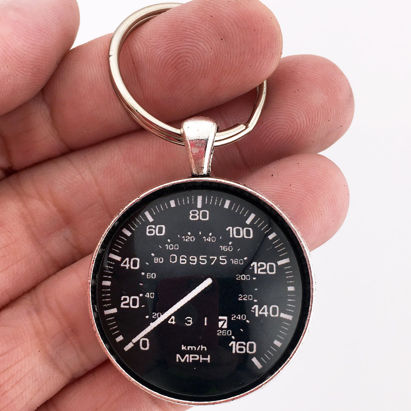 Mazda RX7 160 MPH Speedometer Gauge 1.2" Diameter Keychain