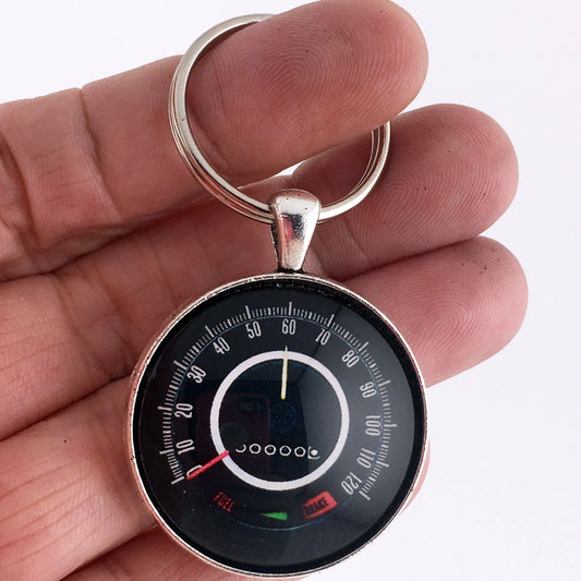 Vintage Firebird Trans Am 120 MPH Speedometer 1.2" Diameter Keychain