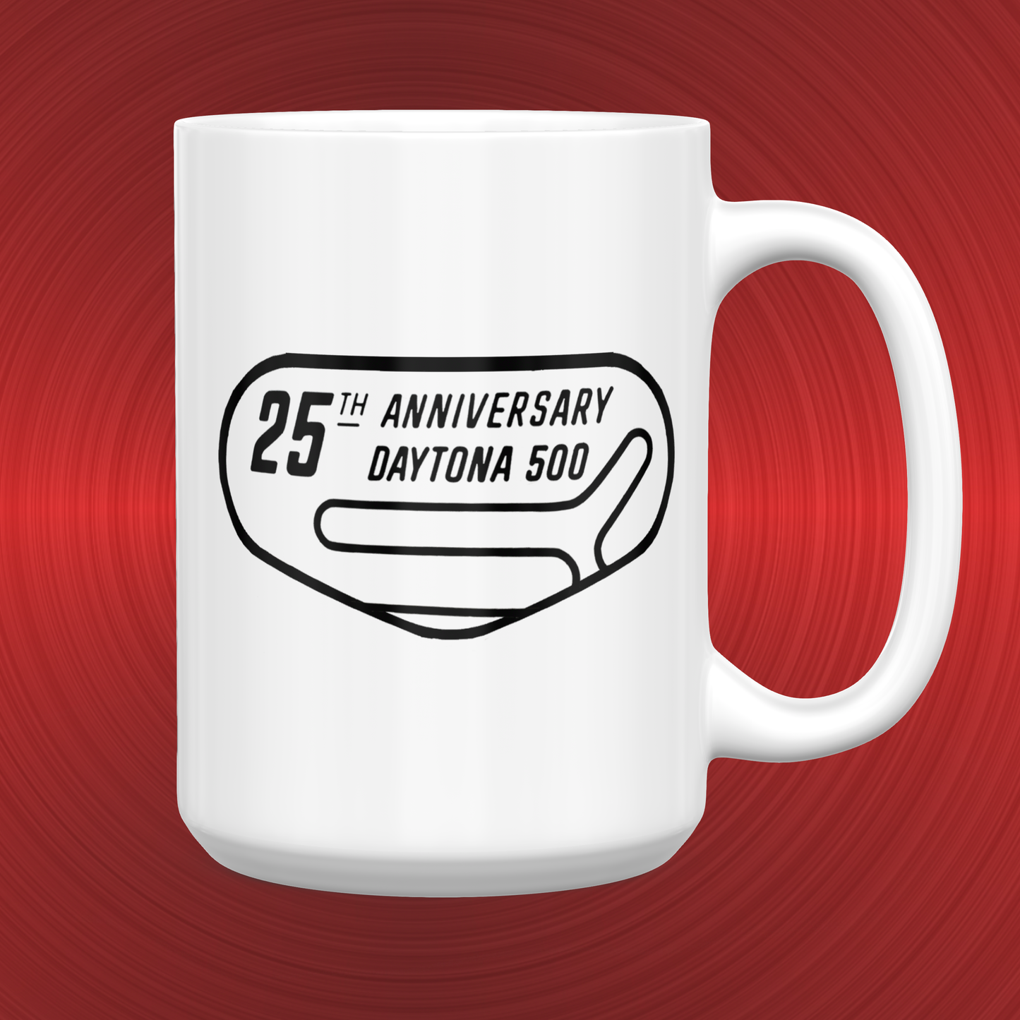 Daytona 500 25th Anniversary Pontiac Firebird Pace Car Large 15 oz. Mug