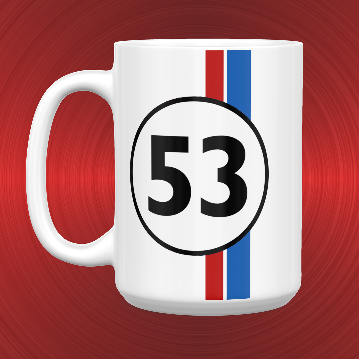 Herbie The Love Bug VW Beetle #53 Large 15 oz. Mug