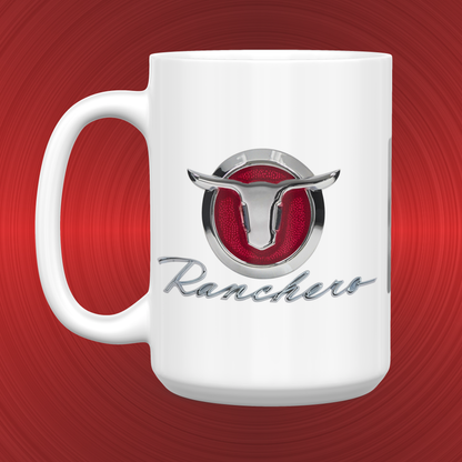 Ford Ranchero Bull Emblem and Logo Large 15 oz. Mug