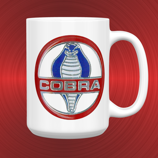 Ford Shelby Cobra Mustang Emblem and Logo Large 15 oz. Mug