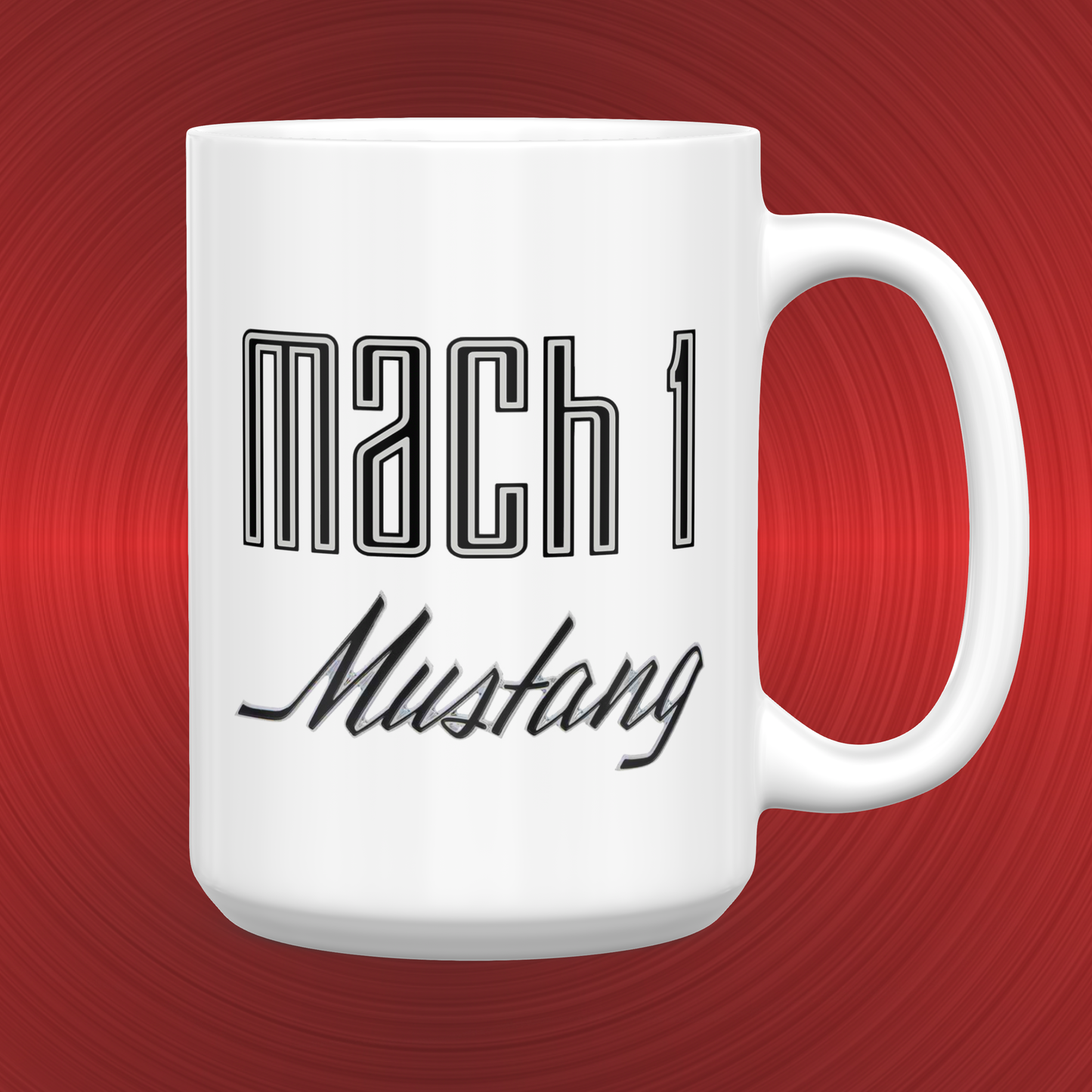 Ford Mustang Mach 1 Emblem and Logo Large 15 oz. Mug