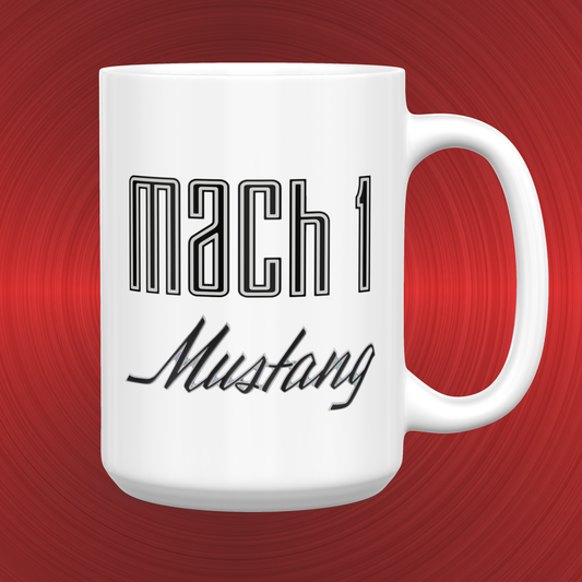 Ford Mustang Mach 1 Emblem and Logo Large 15 oz. Mug