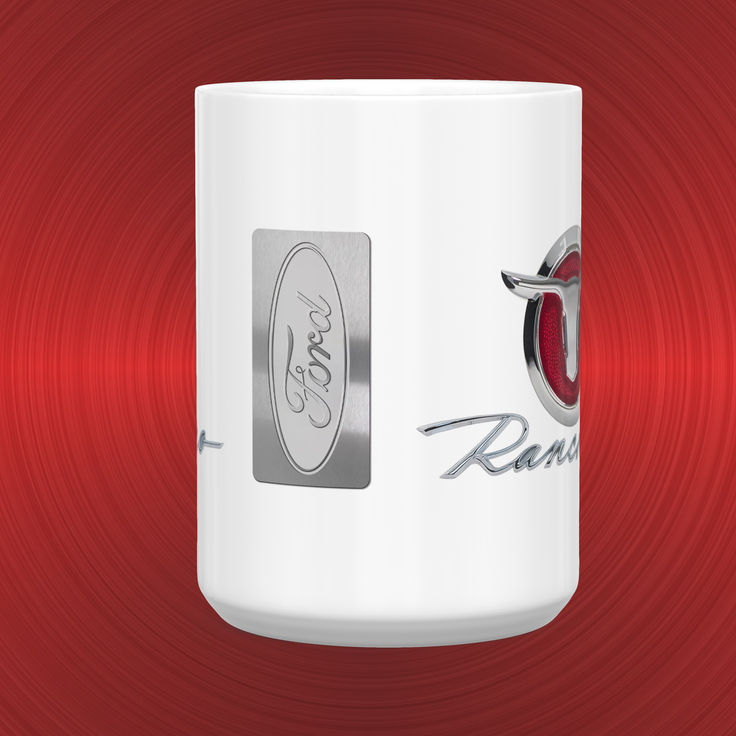 Ford Ranchero Bull Emblem and Logo Large 15 oz. Mug