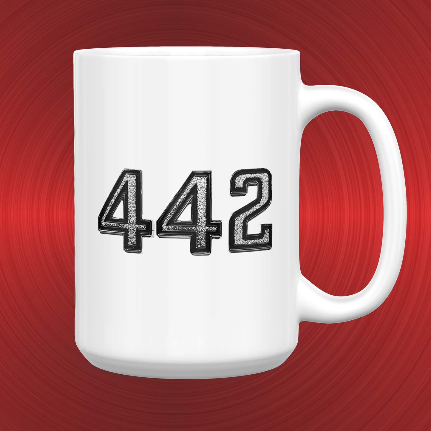 Vintage Oldsmobile Cutlass 442 Emblem and Logo Large 15 oz. Mug