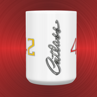 Vintage Oldsmobile Cutlass 442 Emblem and Logo Large 15 oz. Mug