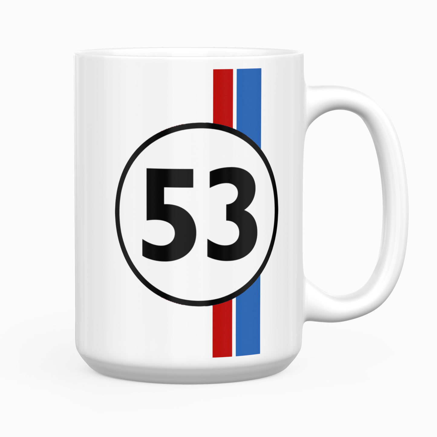 Herbie The Love Bug VW Beetle #53 Large 15 oz. Mug