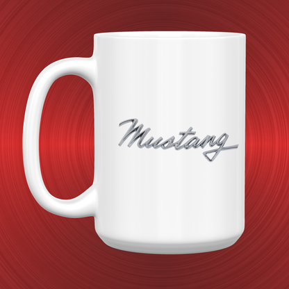 Ford Shelby Mustang Emblem and Logo Large 15 oz. Mug
