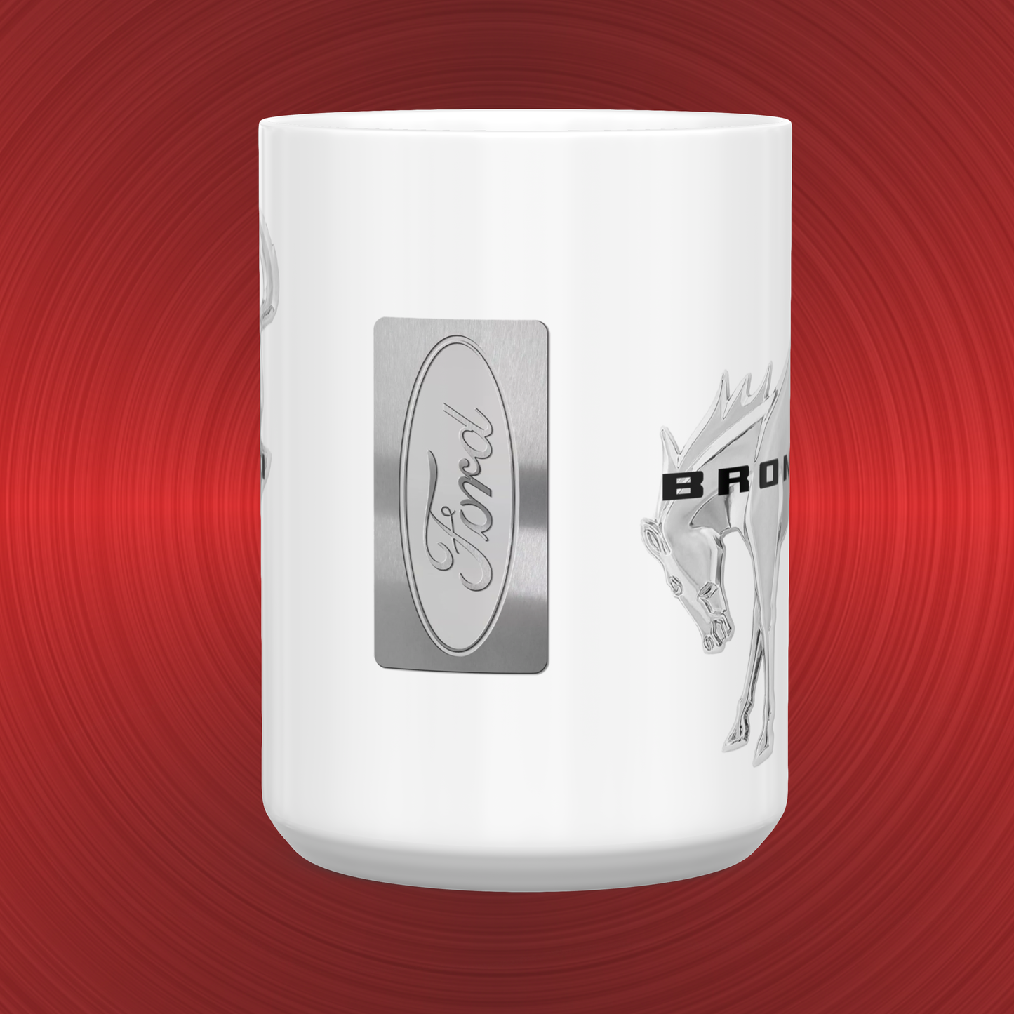 Ford Bronco Pony Emblem and Logo Large 15 oz. Mug