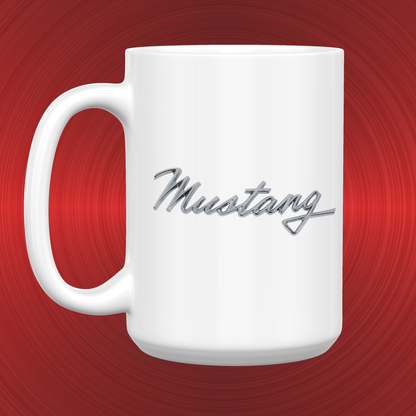 Ford Cobra Mustang Emblem and Logo Large 15 oz. Mug