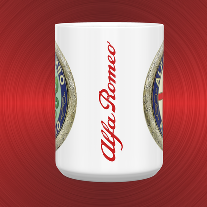 Alfa Romeo Emblem and Logo Large 15 oz. Mug