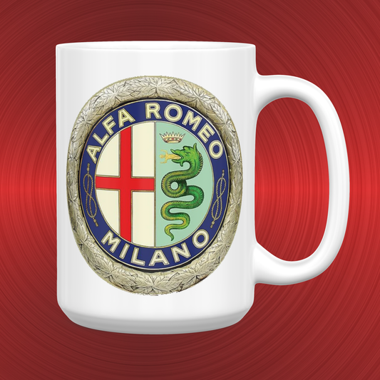 Alfa Romeo Emblem and Logo Large 15 oz. Mug