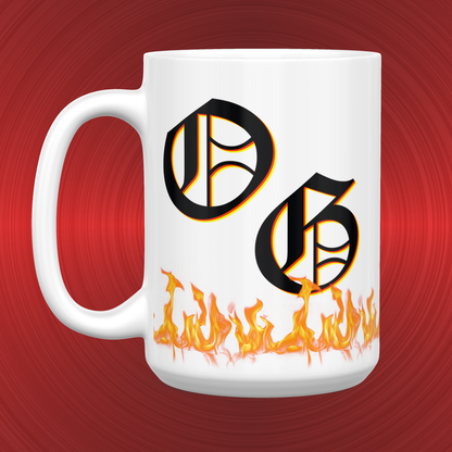 Lowrider Man LowLows Emblem and Logo Large 15 oz. Mug