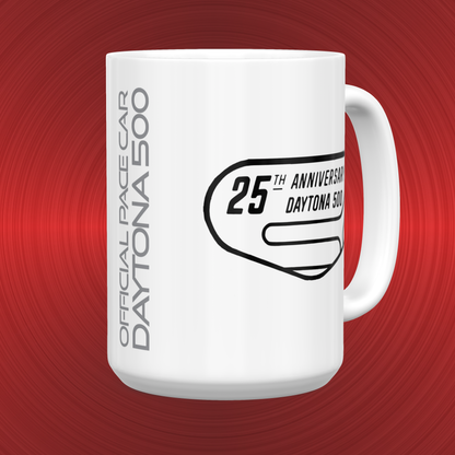 Daytona 500 25th Anniversary Pontiac Firebird Pace Car Large 15 oz. Mug