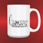 Vintage Camaro Chrome Emblem Badge LARGE 15 oz. Ceramic Mug
