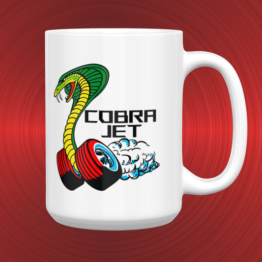 Ford Cobra Mustang Emblem and Logo Large 15 oz. Mug