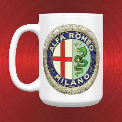 Alfa Romeo Emblem and Logo Large 15 oz. Mug