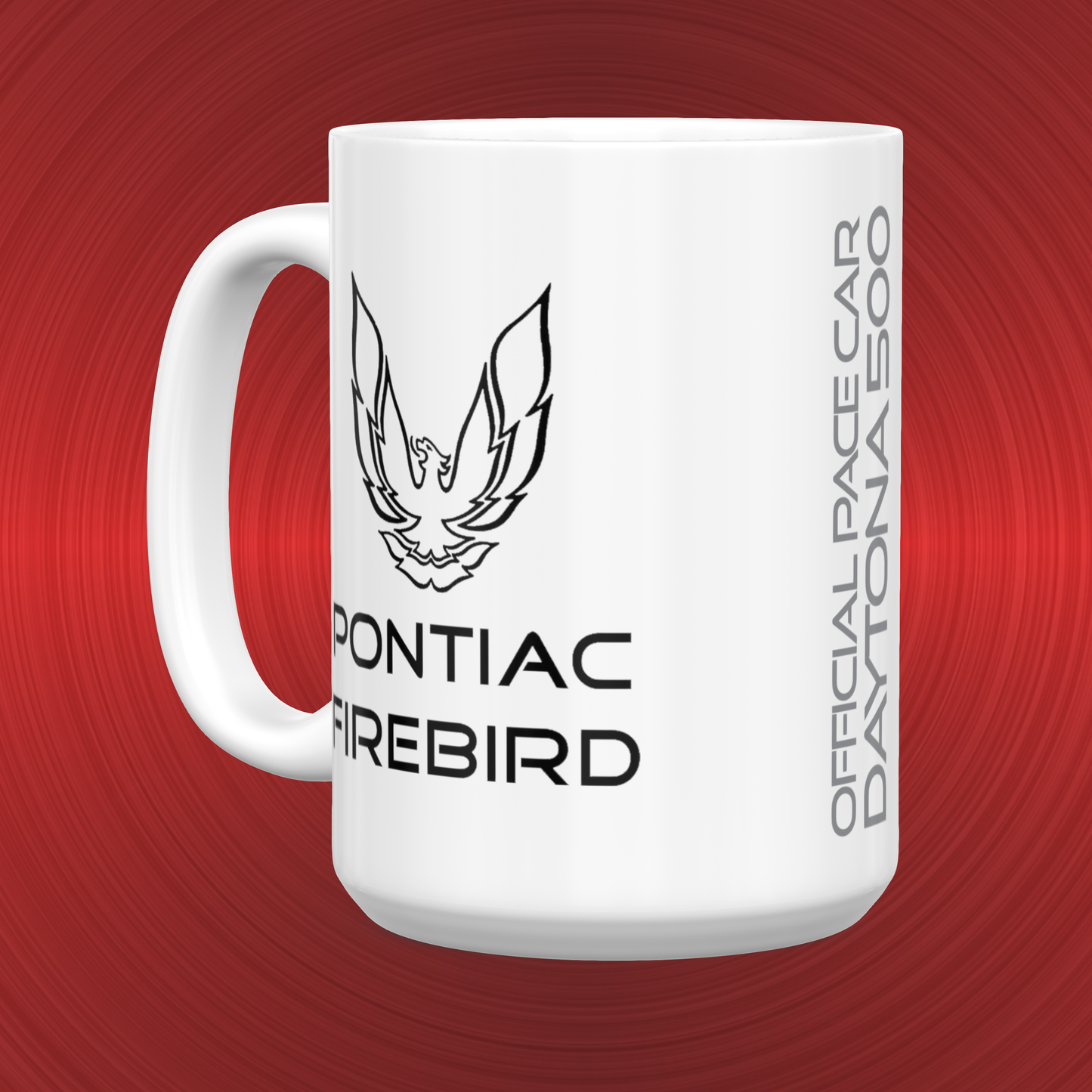 Daytona 500 25th Anniversary Pontiac Firebird Pace Car Large 15 oz. Mug