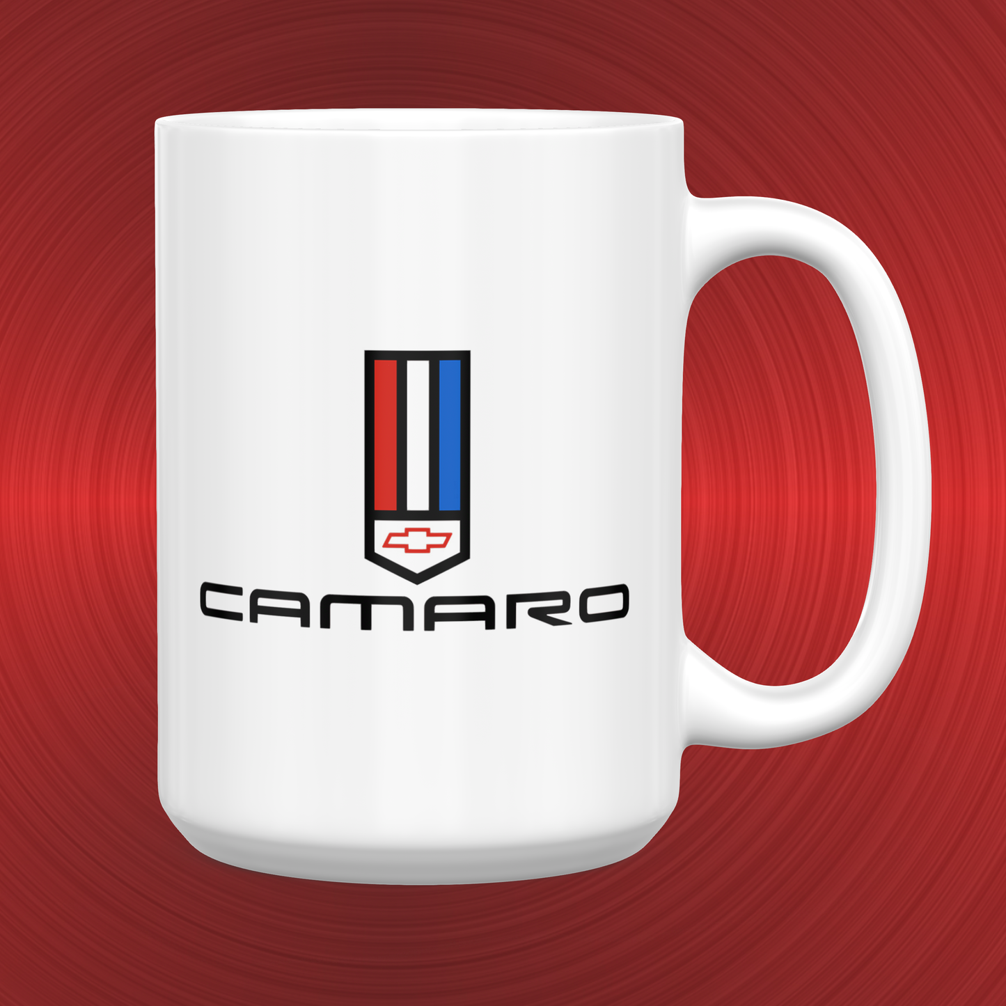 Vintage Camaro Emblem Badge Bowtie Logo LARGE 15 oz. Ceramic Mug
