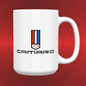 Vintage Camaro Emblem Badge Bowtie Logo LARGE 15 oz. Ceramic Mug