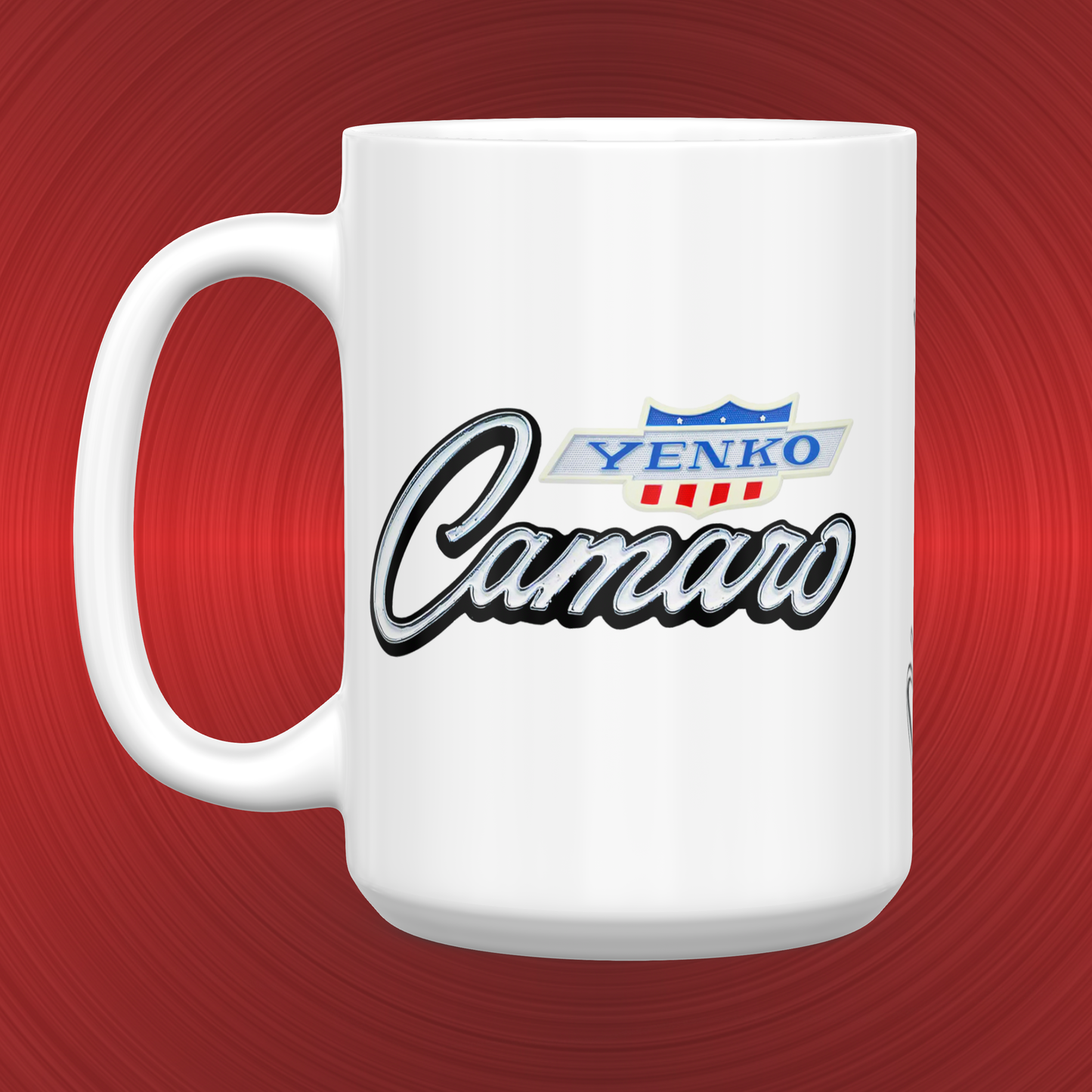 Yenko Chevrolet Camaro Emblem and Logo Large 15 oz. Mug