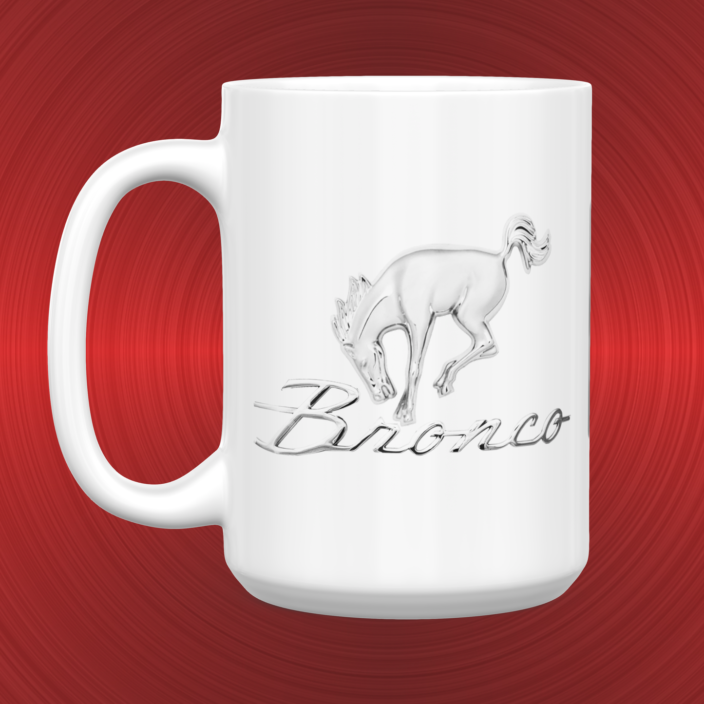 Ford Bronco Pony Emblem and Logo Large 15 oz. Mug