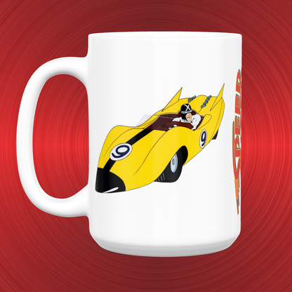 Speed Racer Mach 5 Racer X Trixie Chim Chim Gô Mifune LARGE 15 oz. Ceramic Mug