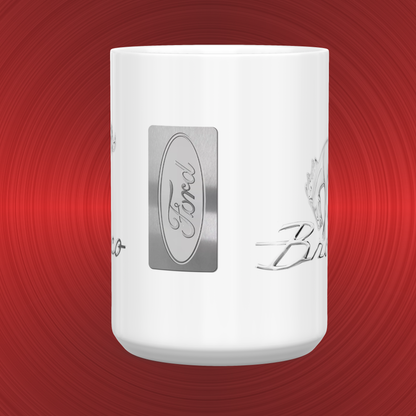 Ford Bronco Pony Emblem and Logo Large 15 oz. Mug