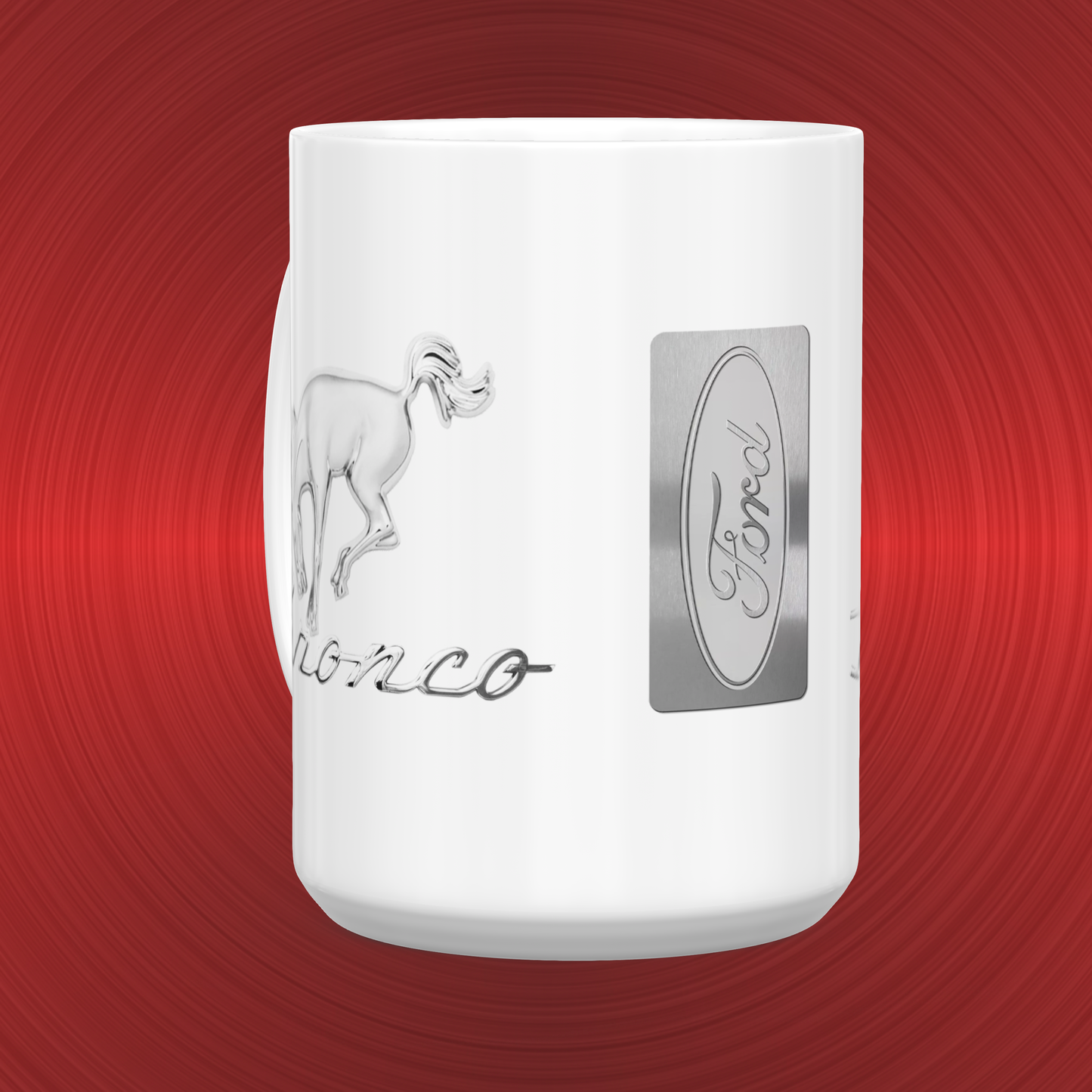 Ford Bronco Pony Emblem and Logo Large 15 oz. Mug